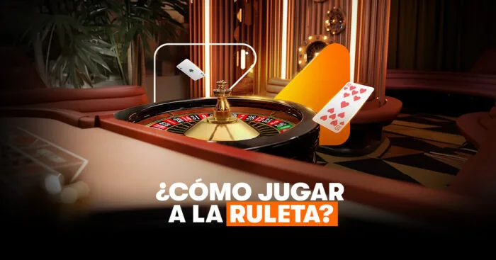 Cabecera titulada cómo jugar a la ruleta, con una mesa iluminada en penumbra y el paño de apuestas en primer plano.