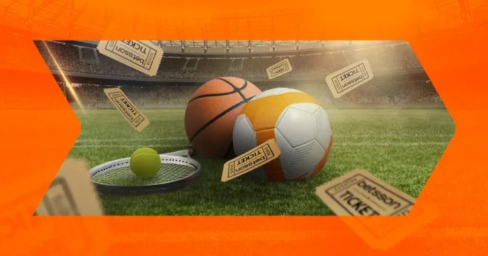 Cabecera del diccionario de apuestas deportivas que publica la casa, con balones de varios deportes y boletos flotando alrededor.
