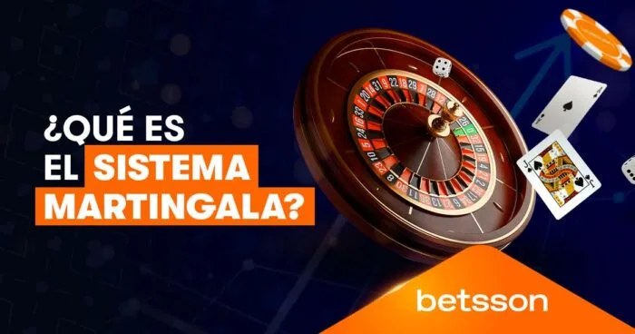Cabecera del blog que se pregunta qué es el sistema Martingala, con una ruleta y unos naipes en tonos violeta.